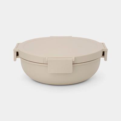 Brabantia Make & Take saladebak 1,3L Soft Beige Brabantia Make & Take saladebak 1,3L Soft Beige