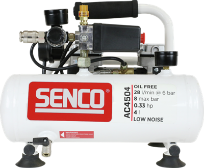 Senco ac4504 olievrije stille compressor - afn0024 Senco ac4504 olievrije stille compressor - afn0024
