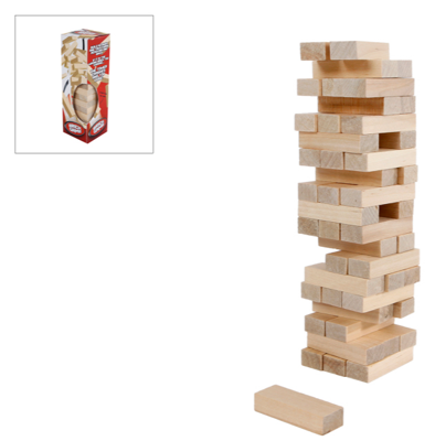 Wiebel Stapeltoren Hout, 48dlg.