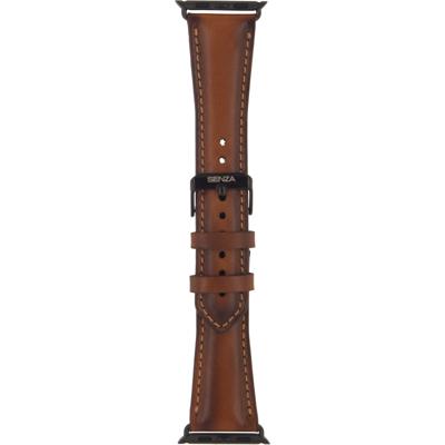 Senza Desire Leather Strap Apple Watch 38 / 40 mm cognac - LEASTR1001