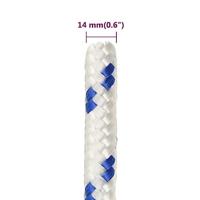 Boot touw 14 mm 100 m polypropyleen wit - thumbnail