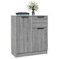 Dressoirs 2 st 60x30x70 cm bewerkt hout grijs sonoma eiken - thumbnail