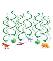 Swirls Dinosaurus Decoratie (12st) - thumbnail