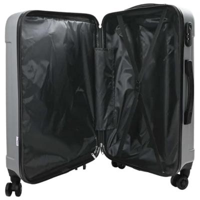 VidaXL Koffer met slot 3 pcs zilver 50 x 31 x 78 cm abs kunststof VidaXL Koffer met slot 3 pcs zilver 50 x 31 x 78 cm abs kunststof