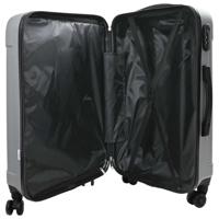 VidaXL Koffer met slot 3 pcs zilver 50 x 31 x 78 cm abs kunststof - thumbnail