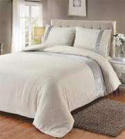 Fancy Embroidery Emma - Taupe Dekbedovertrek 1-persoons (140 x 200/220 cm + 1 kussensloop) Dekbedovertrek - thumbnail