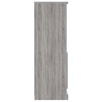 Hoge kast 60x35,5x103,5 cm bewerkt hout grijs sonoma eikenkleur - thumbnail