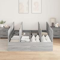 Bedframe Grijs sonoma 200 x 160 x 31.5 cm Bewerkt hout - thumbnail