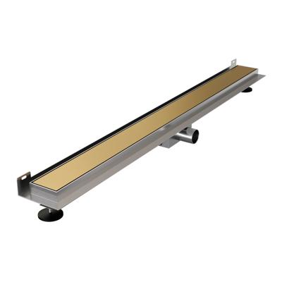 Douchegoot met multifunctioneel rooster en wandmontage - Goud geborsteld PVD