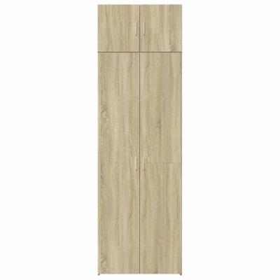 Opbergkast 70x42,5x225 cm bewerkt hout sonoma eikenkleurig