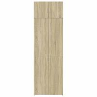 Opbergkast 70x42,5x225 cm bewerkt hout sonoma eikenkleurig - thumbnail