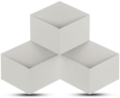 V-tac Wandlamp VT-709 44 x 33,5 cm aluminium 9W 3000K 990lm