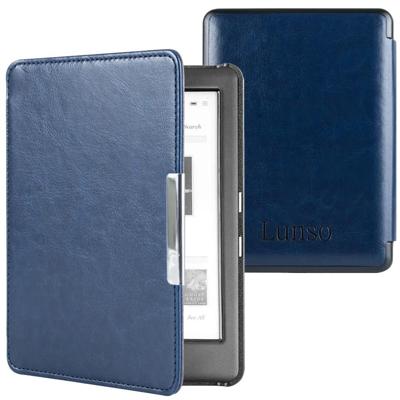 Lunso - Kobo Glo / Glo HD / Touch 2.0 hoes (6 inch) - sleep cover - Donkerblauw