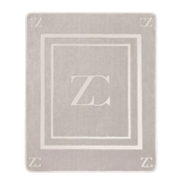 Plaid katoen - plaid ZC - plaid grijs & wit 70x90 - thumbnail