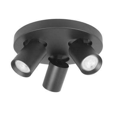 Highlight Spot Oliver 3 lichts rond zwart Highlight Spot Oliver 3 lichts rond zwart
