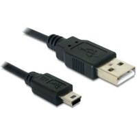 Delock USB 2.0 type A naar type mini B kabel (5-polig, 1m) - thumbnail