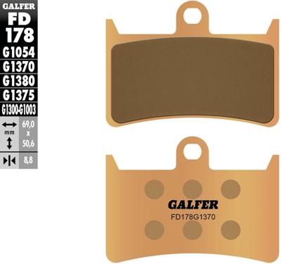 GALFER remblokken "fd178" brake pads sinter fd178 g1370