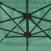 Parasol met stalen paal 388x388x248 cm groen - thumbnail