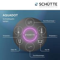 Schutte AQUADOT Digitale keukenkraan met smart control | RVS look | Zwart | Met soft-touch slang - 99556 - thumbnail