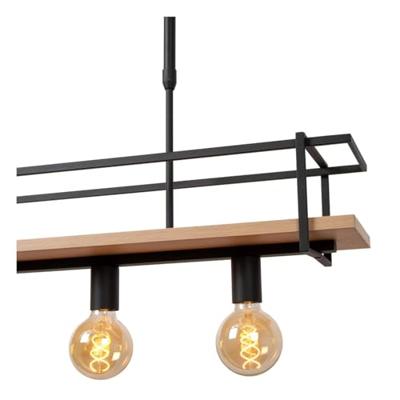Lucide MILONGA - Hanglamp - 4xE27 - Zwart Lucide MILONGA - Hanglamp - 4xE27 - Zwart