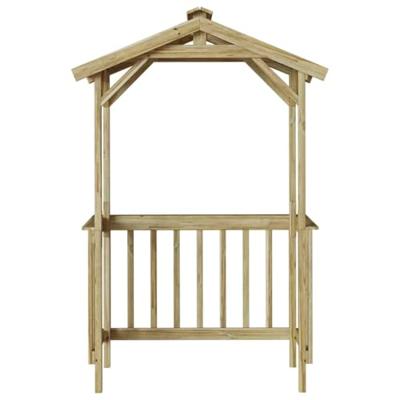 Barbecue-overkapping Bruin 133.5 x 63 x 200 cm