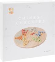 Houten Bordspel Halma in Katoenen Zak - thumbnail