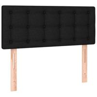 Boxspring met matras en LED stof zwart 120x190 cm - thumbnail