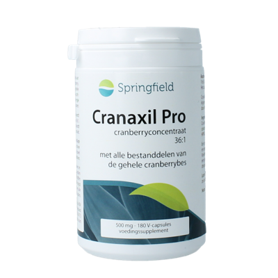 Springfield Cranaxil pro cranberry concentrate 500mg 180 Capsules Springfield Cranaxil pro cranberry concentrate 500mg 180 Capsules