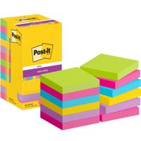 Memoblok post-it 654 super sticky 76x76mm rainbow | 12 stuks - thumbnail