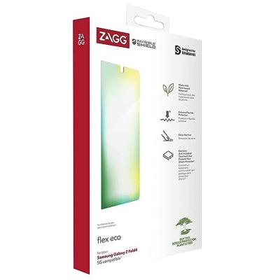 ZAGG InvisibleShield Fusion Eco schermbeschermer compatibel met Galaxy Z Fold4, 5G, milieuvriendelijk, glasachtig, schokbestendig, (doorzichtig)