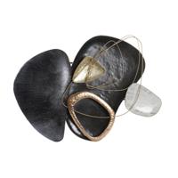 Wanddecoratie DKD Home Decor Zwart Gouden Metaal (99 x 10.2 x 86.4 cm) - thumbnail