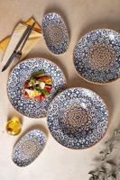 Bonna Serveerschaal - Alhambra - Porselein - 19x11 cm - set van 2 - thumbnail