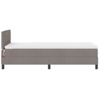 Boxspringbed met matras met matras Taupe 80 x 200 cm Stof - thumbnail