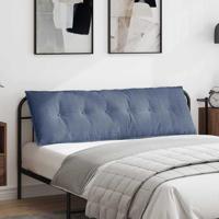 Rugkussen Blauw 160 x 50 cm Cordstof - thumbnail