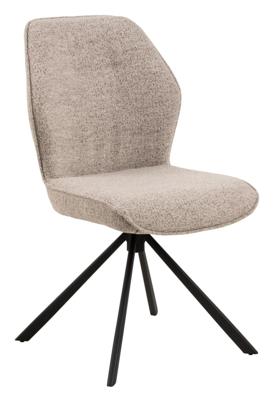 Bendt Draaibare Eetkamerstoel 'Chandler' Bouclé, kleur Beige Bendt Draaibare Eetkamerstoel 'Chandler' Bouclé, kleur Beige