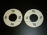 Maatring 9cm wit/zwart 1 - thumbnail