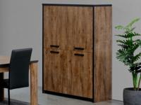 Kast ETERIAL 4 deuren industriële eik - thumbnail