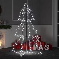 VidaXL Kegelkerstboom 160 led&apos;s binnen en buiten 78x120 cm - thumbnail