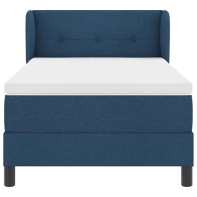 Boxspringbed met matras met matras Blauw 90 x 190 cm Stof