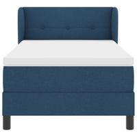 Boxspringbed met matras met matras Blauw 90 x 190 cm Stof - thumbnail