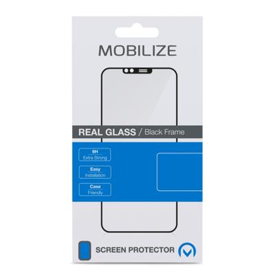 Mobilize Edge-To-Edge Glass Screen Protector Samsung Galaxy S22 Ultra 5G Black Edge Glue