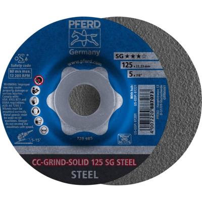 PFERD TOOLS 64185125 Cc-Grind-Solid Sg Steel Slijpschijf Diameter 125 mm 10 stuk(s)