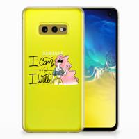 Samsung Galaxy S10e Telefoonhoesje met Naam i Can - thumbnail