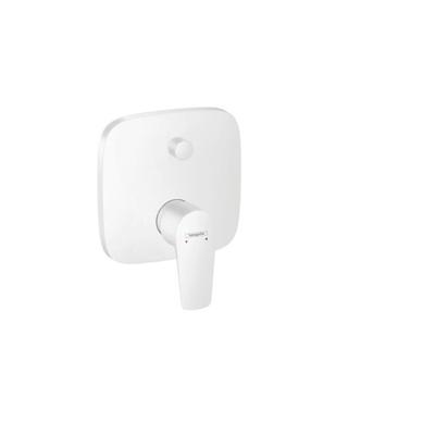 Hansgrohe Talis E ééngreeps badmengkraan afbouwdeel met zekerheidscombinatie, mat wit