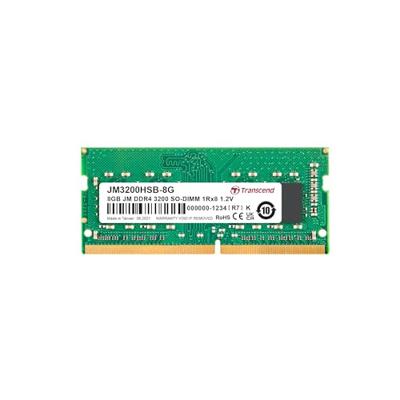 Transcend jm3200hsb-8g jetram memory, 8gb, so-dimm, ddr4, 3200 mhz, 1rx8, 1gx8, cl22 1.2v