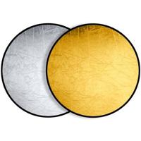 BRESSER BR-TR5 Reflectiescherm goud/zilver 110cm rond - thumbnail