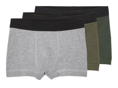 lupilu 3 kinder boxers (kaki/groen/grijs, 98/104)