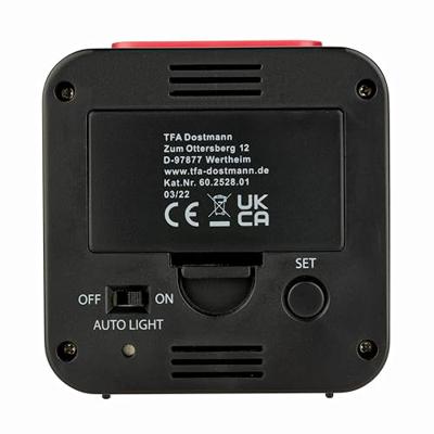 TFA Dostmann 60.2528.01 Wekker Zendergestuurd Zwart Alarmtijden 2 - thumbnail