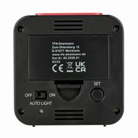 TFA Dostmann 60.2528.01 Wekker Zendergestuurd Zwart Alarmtijden 2 - thumbnail
