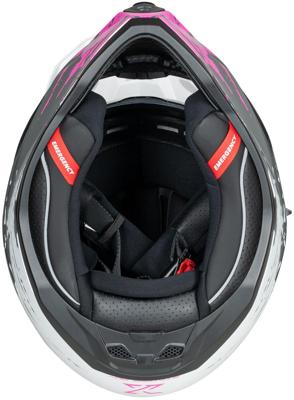 SPEC-X endurohelm "sx-62.01/r1" stinger adv helmet spac-x sx-62.01/r1 stinger adv l white/pink